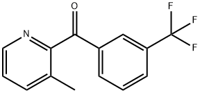 (3-甲基吡啶-2-基)(3-(三氟甲基)苯基)甲酮 结构式