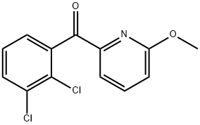 (2,3-二氯苯基)(6-甲氧基吡啶-2-基)甲酮 结构式