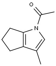Cyclopenta[b]pyrrole, 1-acetyl-1,4,5,6-tetrahydro-3-methyl- (9CI) 结构式