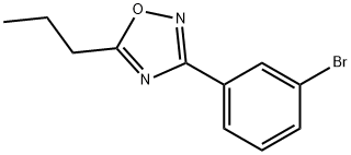 3-(3-BROMOPHENYL)-5-PROPYL-1,2,4-OXADIAZOLE 结构式