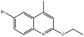 6-BROMO-2-ETHOXY-4-METHYLQUINOLINE 结构式