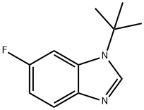 1-T-BUTYL-6-FLUOROBENZOIMIDAZOLE 结构式