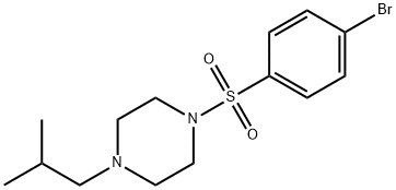 1-(4-BROMOPHENYLSULFONYL)-4-ISOBUTYLPIPERAZINE 结构式
