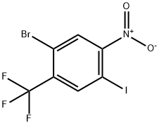 1-溴-4-碘-5-硝基-2-(三氟甲基)苯 结构式