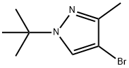 4-BROMO-1-T-BUTYL-3-METHYLPYRAZOLE 结构式