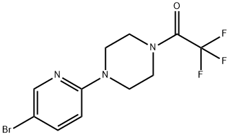 2-(4-TRIFLUOROACETYLPIPERAZINO)-5-BROMOPYRIDINE 结构式