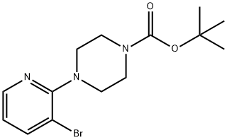 2-(4-BOC-PIPERAZIN-1-YL)-3-BROMOPYRIDINE 结构式