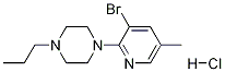 1-(3-BROMO-5-METHYLPYRIDIN-2-YL)-4-PROPYLPIPERAZINE, HCL 结构式