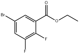 ETHYL 5-BROMO-2,3-DIFLUOROBENZOATE 结构式