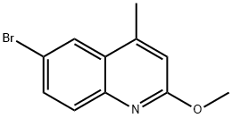 6-BROMO-2-METHOXY-4-METHYLQUINOLINE 结构式