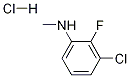 N-METHYL 3-CHLORO-2-FLUOROANILINE, HCL 结构式