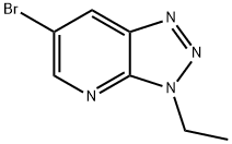 6-BROMO-3-ETHYL-3H-[1,2,3]TRIAZOLO[4,5-B]PYRIDINE 结构式