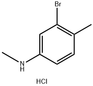 3-BROMO-N,4-DIMETHYLANILINE, HCL 结构式