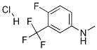 N-METHYL 4-FLUORO-3-(TRIFLUOROMETHYL)ANILINE, HCL 结构式