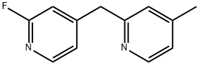 2-FLUORO-4-((4-METHYLPYRIDIN-2-YL)METHYL)PYRIDINE 结构式