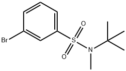 3-BROMO-N-T-BUTYL-N-METHYLBENZENESULFONAMIDE 结构式