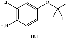 2-CHLORO-4-(TRIFLUOROMETHOXY)ANILINE, HCL 结构式