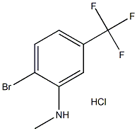 N-METHYL 2-BROMO-5-(TRIFLUOROMETHYL)ANILINE, HCL 结构式