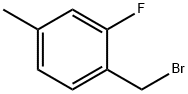 2-氟-4-甲基苯甲基溴 结构式