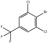 4-溴-3,5-二氯三氟甲苯 结构式