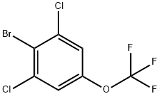 2-溴-1,3-二氯-5-三氟甲氧基苯 结构式
