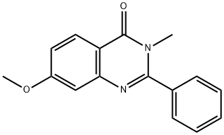 7-METHOXY-3-METHYL-2-PHENYLQUINAZOLIN-4(3H)-ONE 结构式