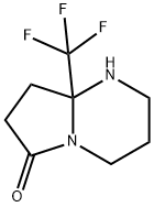 8a-(TrifluoroMethyl)hexahydropyrrolo[1,2-a]pyriMidin-6(7H)-one 结构式