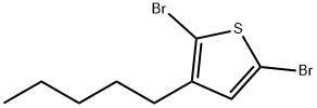 2,5-二溴-3-戊基噻吩 结构式