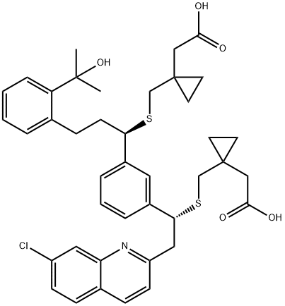 孟鲁司特钠杂质D 结构式