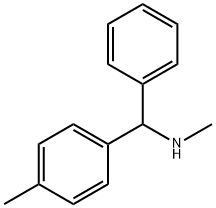 N-甲基-1-苯基-1-(对甲苯基)甲胺 结构式