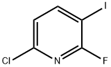6-氯-2-氟-3-碘吡啶 结构式