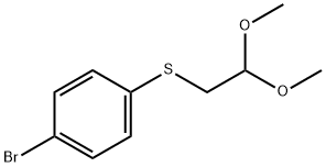 (4-溴苯)(2,2-二甲氧基乙基)硫 结构式