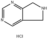 6,7-二氢-5H-吡咯并[3,4-D]嘧啶盐酸 结构式