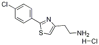 2-(4-氯苯基)-4-噻唑乙胺盐酸盐 结构式