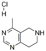 5,6,7,8-四氢-4-甲基吡啶并[4,3-D]嘧啶盐酸盐 结构式