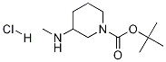 3-(甲基氨基)哌啶-1-甲酸叔丁酯盐酸盐 结构式