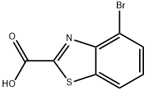 4-溴苯并噻唑-2-羧酸 结构式
