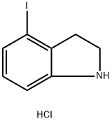 4-碘-2,3-二氢-1H-吲哚盐酸盐 结构式