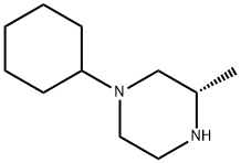 (S)-1-环己基-3-甲基哌嗪 结构式