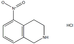 5-硝基-1,2,3,4-四氢异喹啉盐酸盐 结构式