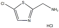 (5-氯噻唑-2-基)甲胺盐酸盐 结构式