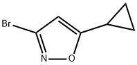 3 - 溴-5 - 环丙基异恶唑 结构式