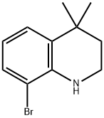 8-溴-4,4-二甲基-1,2,3,4-四氢-喹啉 结构式