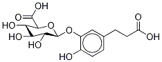 5-(2-Carboxyethyl)-2-hydroxyphenyl β-D-Glucopyranosiduronic Acid 结构式