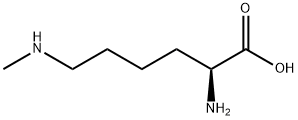 (2S)-2-amino-6-methylamino-hexanoic acid 结构式