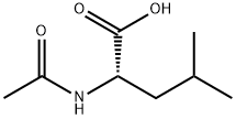N-乙酰-L-亮氨酸 结构式