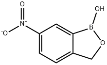 2-羟甲基-5-硝基苯基硼酸 结构式