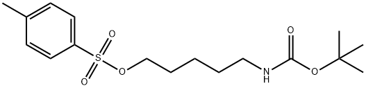 TERT-BUTYL N-[5-(TOSYLOXY)PENTYL]CARBAMATE 结构式