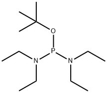 BIS(DIETHYLAMINO)-TERT-BUTOXYPHOSPHINE 结构式