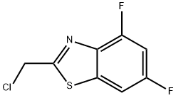 苯并噻唑, 2-(氯甲基)-4,6-二氟- 结构式